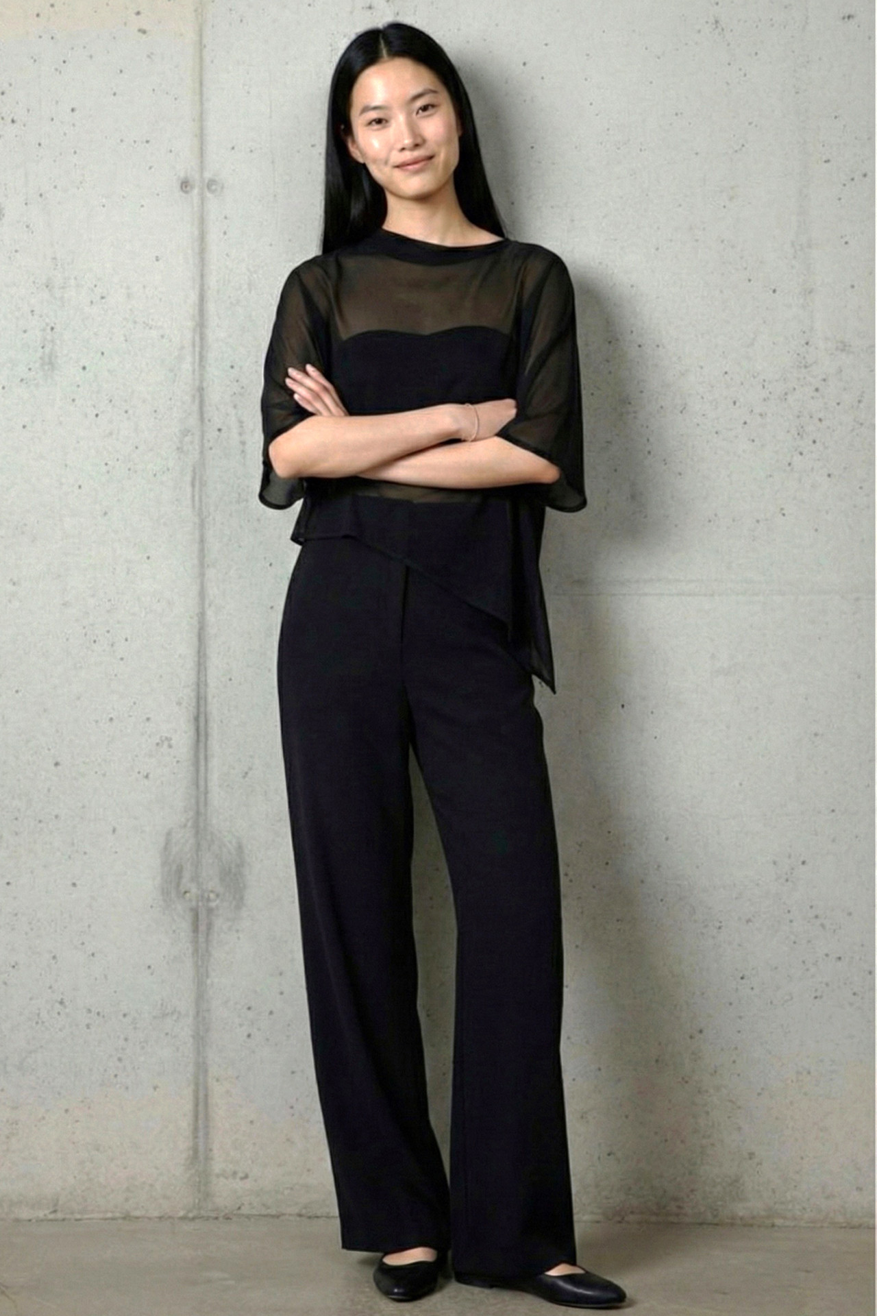 Black Transparent Cape