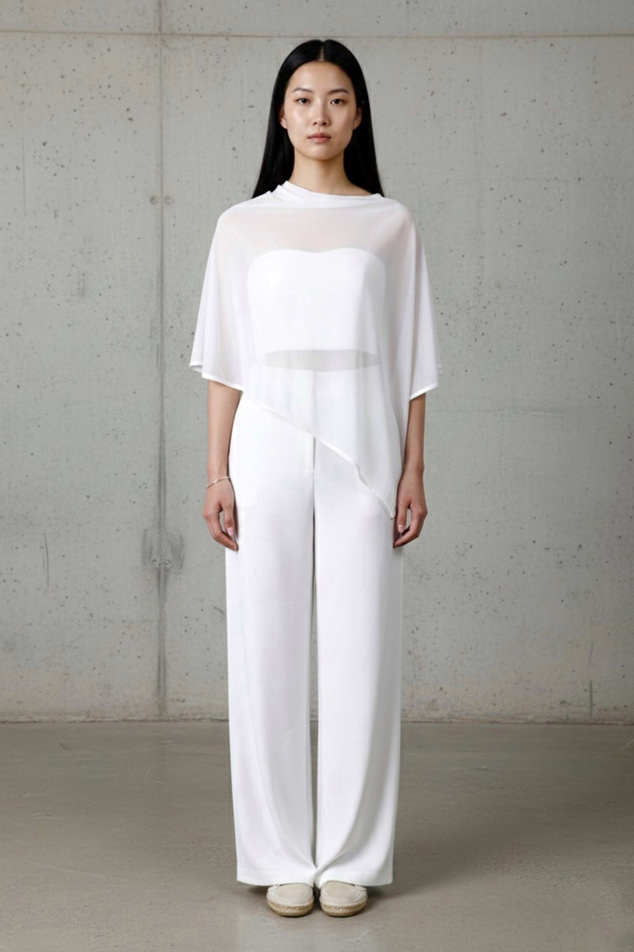 White Transparent Cape