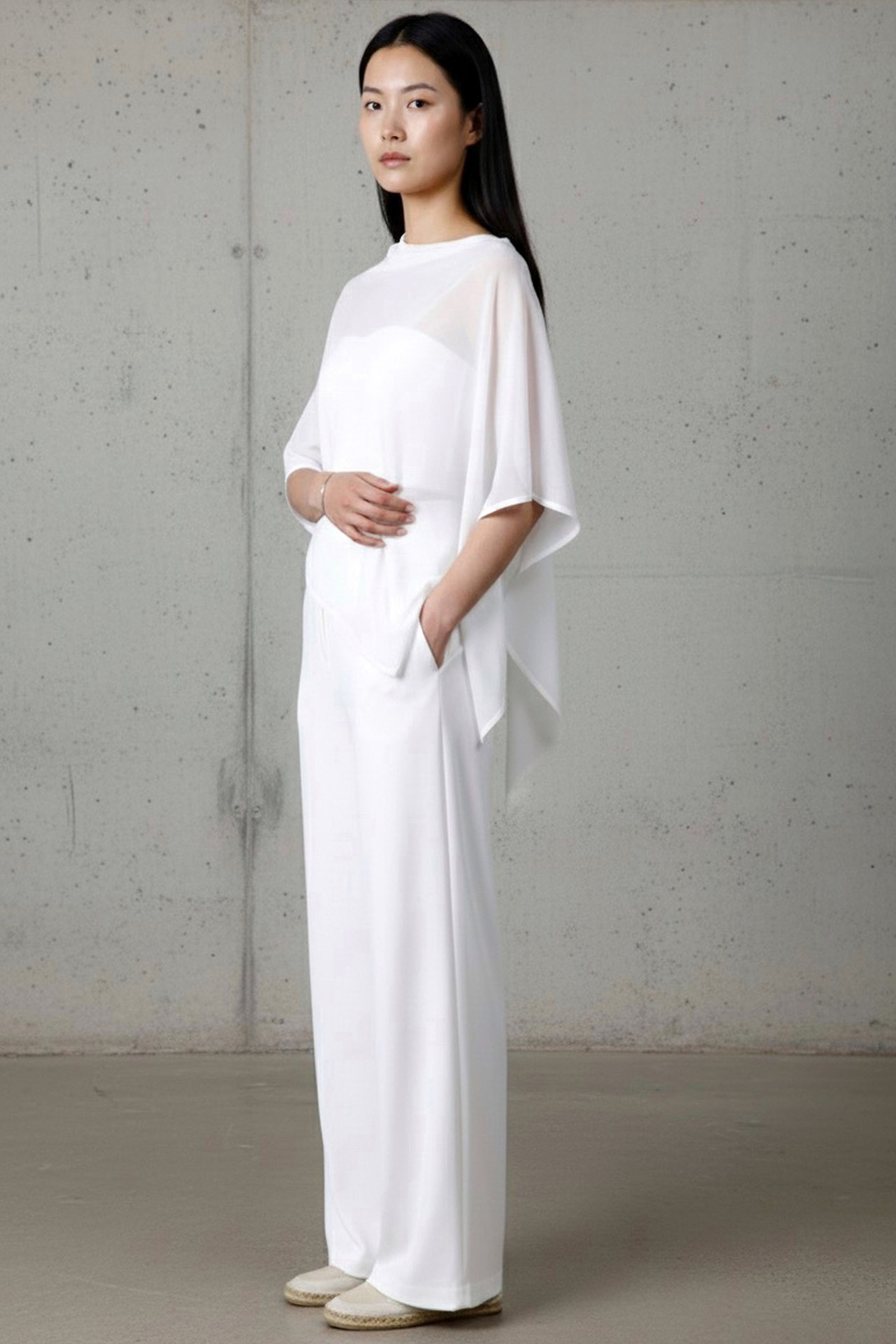 White Transparent Cape